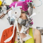 Girolamo Marri, "THE MYSTERIOUS MASTER, HIS DISQUISITIONS, HIS INDISCIPLINED DISCIPLES AND THEIR DELUSIONAL DIZZY MISSION,"performance and installation, found objects, duct tape, 2013-2