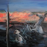  姜国哲, "共舞, " 油画在不上，150 x 120 cm, 2009