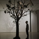 Spring and Autumn . Wood, Metal Farm Tools . 400 x 250 x 250 cm 