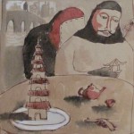 Untitled 3, water colors on paper