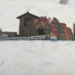 Robert Davis 沉思2：每个人都是陆地的一部分，混合材料，2011, 14 x 34 cm