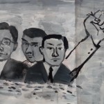 Ahead of the Collective, acrylic on paper, 2011 - 2