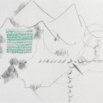 没有看过大海的人，中国墨水，矿物颜料，铅笔，丙烯 ，360 x 33cm, 2010