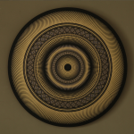 Bai Yiluo,System-Gold,acylc and marker on canvas