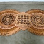 Bai Yiluo, "Center No.4," wooden board,  2013