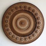 Bai Yiluo, “Center No.3," wooden board, 120 x 12cm, 2013cm