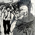 24孝之3”，版画在fabriano纸上，24cm x 22cm, 2013