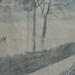 有静物野鸭和天鹅得到法兰克福，墨水, 水彩, 矿物颜料, 茶叶水, 金粉, 宣纸, 2012