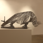 Captured rhino, stainless steel，270 x 90 x 100 cm, 2012