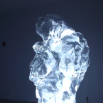 Atlantis，acrylic, stainless steel, LED lights，220 x 76 x 100 cm, 2012