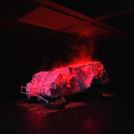 Free, laser light, smoke, metal, cloth