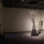 Tornadoes, stainless steel, electric shock, the iron， 70 x 70 x 240 cm, 2011