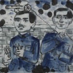 Qian Rong, Lone Island No.6, ink on xuan paper, 43 x 43cm, 2011