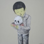 . 头骨 布面丙烯, 90 x 90cm, 2007