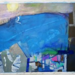 George Moore, Yellow Moon, acrylic on canvas, 132 x 104cm, 2009