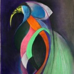 George Moore, Firebird, pastel on Canson pastel paper, 71 x 51cm, 2009