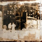 Christophe Demaitre,Aomen Lu,emulsion on scrap metal, 90x157cm, 2011