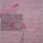 脸 (局部), 墨水, 水彩, 矿物颜料, 茶叶水, 金粉, 宣纸 脸 (局部), 墨水, 水彩, 矿物颜料, 茶叶水, 金粉, 宣纸