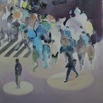 郑文昕,“下午5点,” 油画和丙烯, 90 X 135cm, 2011