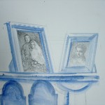 Tao Damin, Remains Window, installation, acrylic and water color, found objects, dimensions variable, 2014 Tao Damin, Remains Window, installation, acrylic and water color, found objects, dimensions variable, 2014