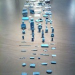 Tao Damin, "Remains Window," installation, acrylic and water color, found objects, dimensions variable, 2014 Tao Damin, "Remains Window," installation, acrylic and water color, found objects, dimensions variable, 2014